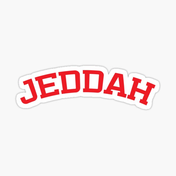 "Jeddah" Sticker by JeddahStore Redbubble