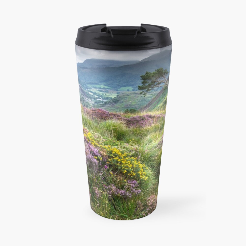 Snowdonia - Heather & Gorse above Beddgelert Travel Mug