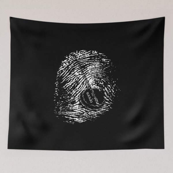 Item preview, Stringed Instrument - Fingerprint Banjo Player Gift designed and sold by Grabitees.