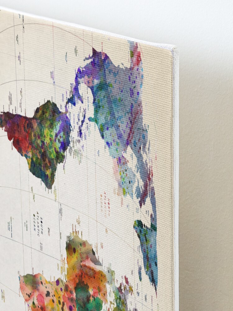 Alternate view of map Mounted Print
