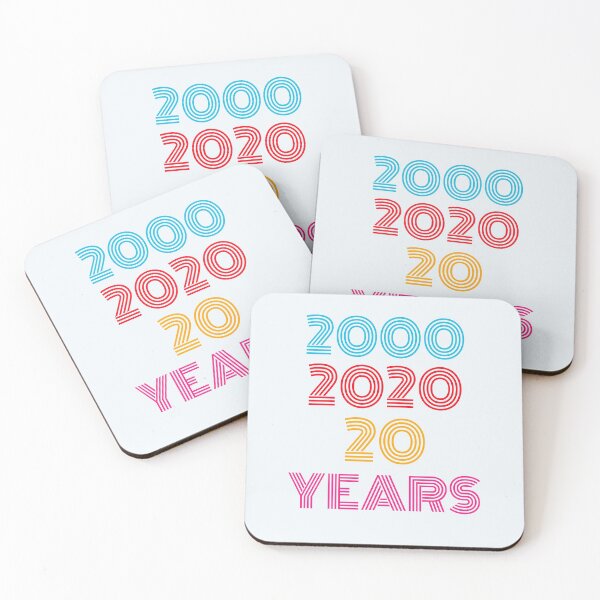 Item preview, 20 Years Happy Birthday from 2000 - 2020 twenty years designed and sold by Trenddesigns24.