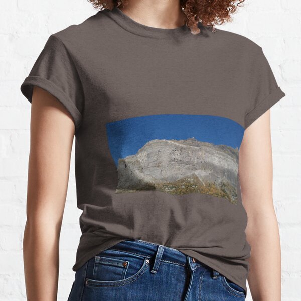mountain blue sky rocky panorame Classic T-Shirt