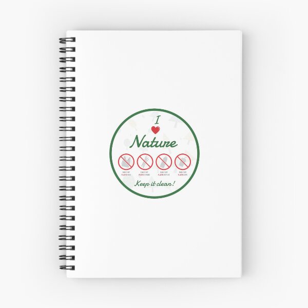Item preview, "I love Nature. Keep it clean!"  - motivational design. designed and sold by MrazTees.
