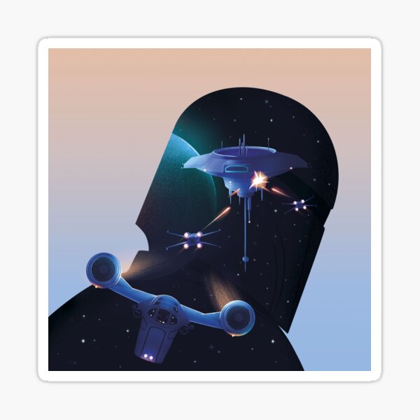 Space battle Sticker