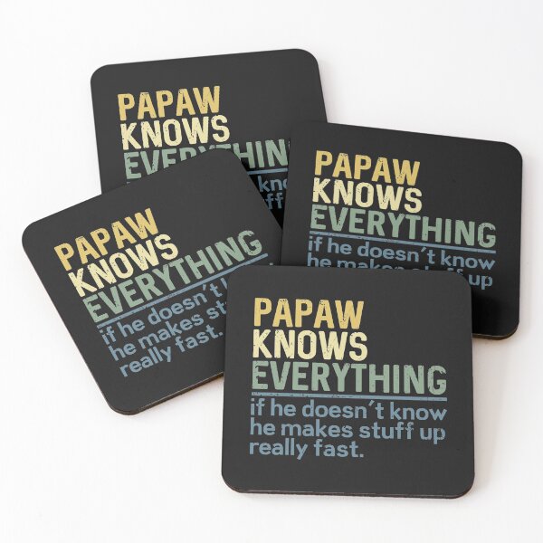 Item preview, Papaw Pop Knows Everything Best Grandpa Gift with funny family quote designed and sold by alenaz.