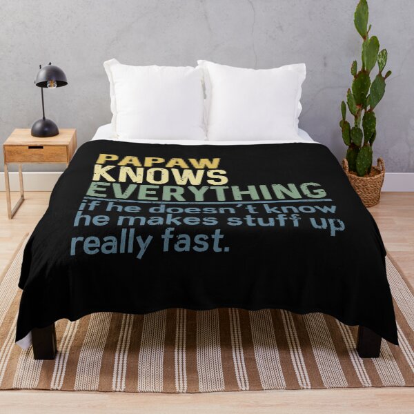 Item preview, Papaw Pop Knows Everything Best Grandpa Gift with funny family quote designed and sold by alenaz.