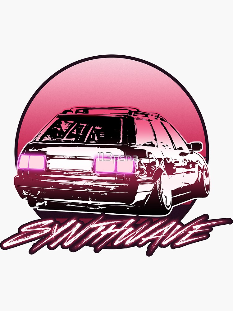 "Synthwave 80 Avant Artwork" Sticker For Sale By L13psna | Redbubble