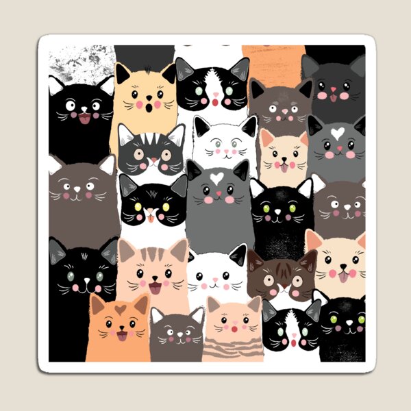 Cats / cubical Magnet