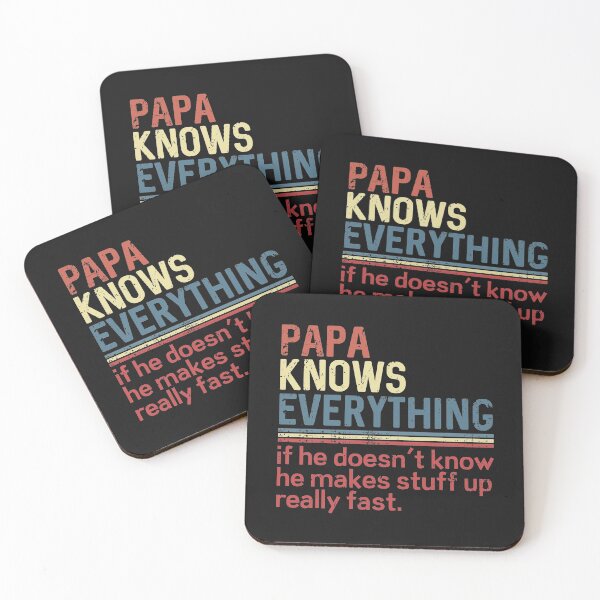 Item preview, Best Papa Knows Everything He Makes Stuff Up Funny Joke Grandpa Gift designed and sold by alenaz.