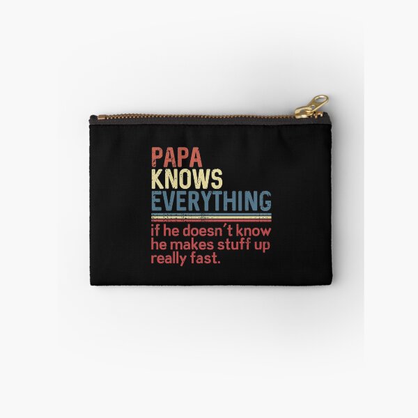 Item preview, Best Papa Knows Everything He Makes Stuff Up Funny Joke Grandpa Gift designed and sold by alenaz.
