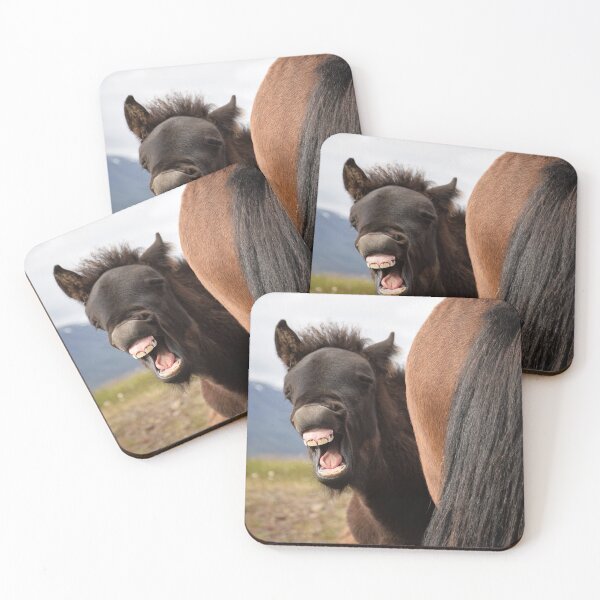 Item preview, Icelandic horse foal yawning designed and sold by elisainiceland.