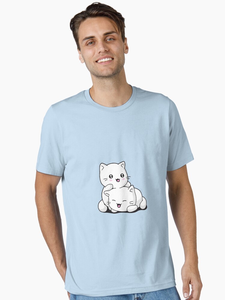 Aperçu 1 sur 7. T-shirt essentiel avec l'œuvre Chaton kawaii créée et vendue par t335.