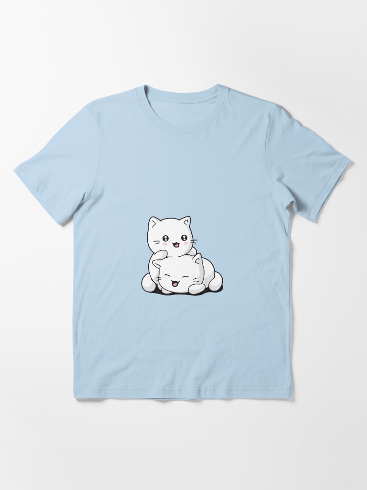 Aperçu 3 sur 7. T-shirt essentiel avec l'œuvre Chaton kawaii créée et vendue par t335.