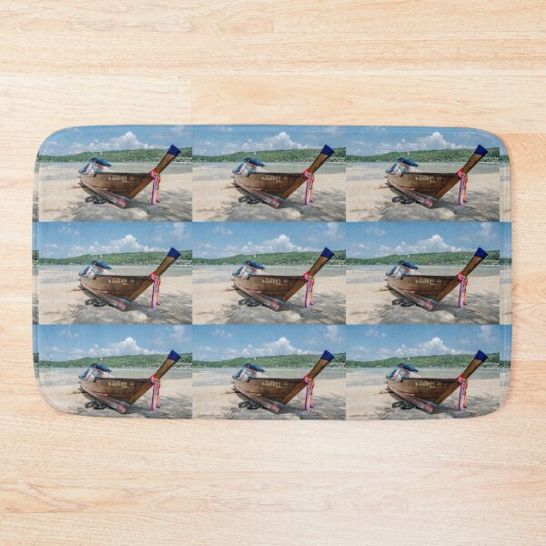 Item preview, Thailand fishing boat on the white sand beach laying on the side designed and sold by yurix.
