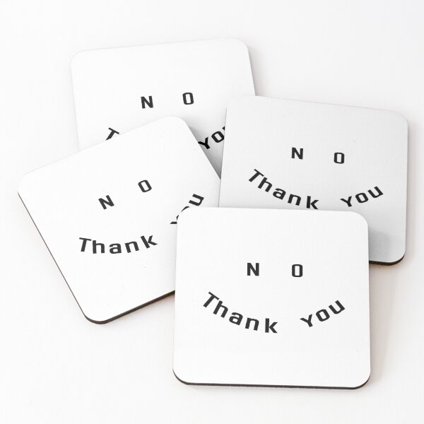 Item preview, No thank you designed and sold by Matcreator.