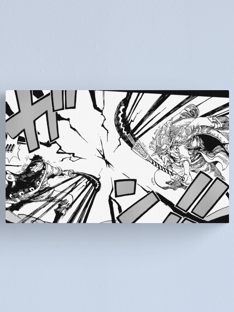 Gol D Roger Vs Whitebeard Canvas Print By Estebanherard Redbubble