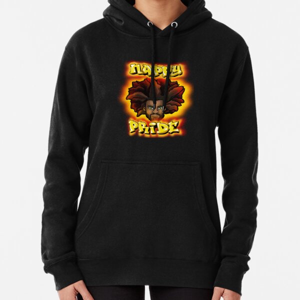 Nappy Pride: AfroMan Orange & Gold - Mi Familia Series Pullover Hoodie