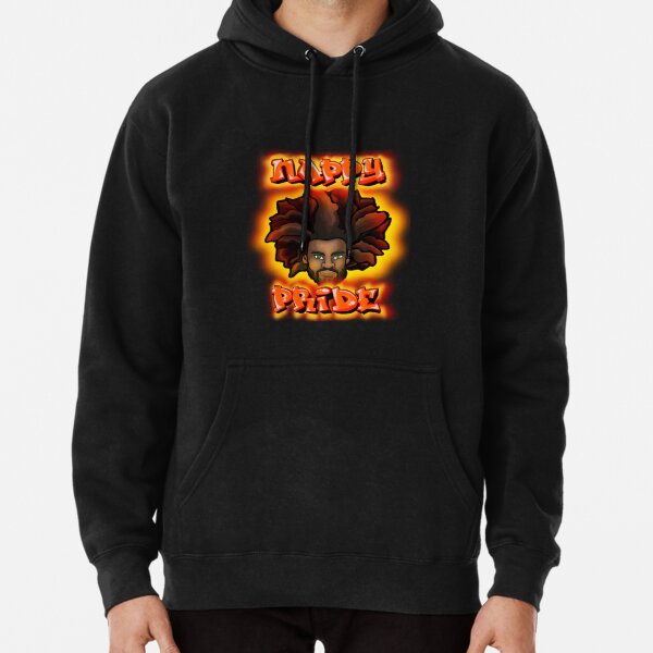 Nappy Pride: AfroMan All Orange - Mi Familia Series Pullover Hoodie
