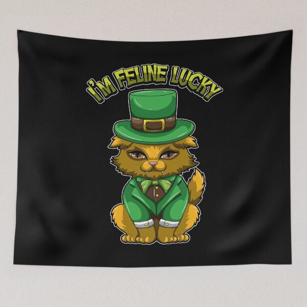 Item preview, I'm Feline Lucky - St. Patrick's Day Irish Cat designed and sold by anziehend.