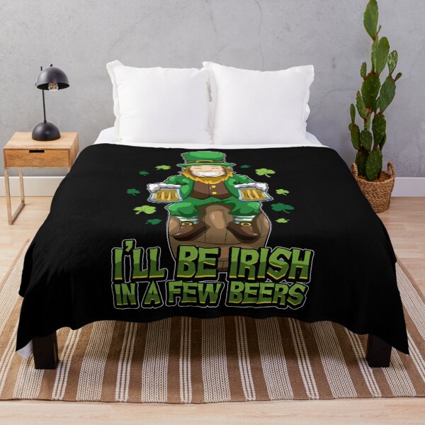 Item preview, I'll Be Irish In A Few Beers - Drinking Leprechaun designed and sold by anziehend.