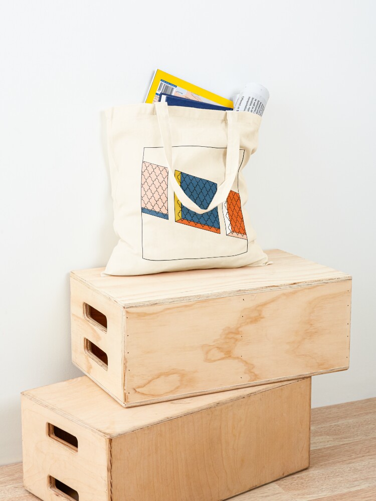 Thumbnail 4 of 5, Tote Bag, Haifa Windows designed and sold by nabilburias.