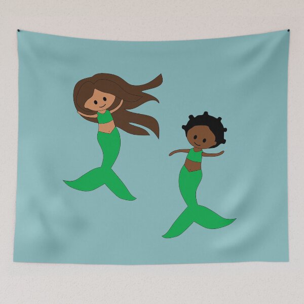 Item preview, 2 Mermaid Friends designed and sold by nutmegfairy.