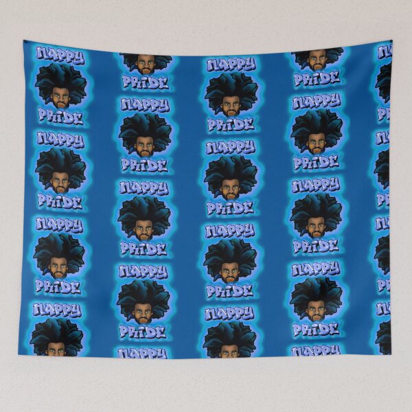 Item preview, Nappy Pride: AfroMan All Blue - Mi Familia Series  designed and sold by Maximus Gaut.