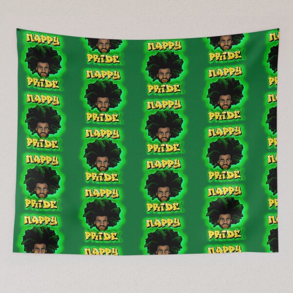 Item preview, Nappy Pride: AfroMan Green & Gold - Mi Familia Series  designed and sold by Maximus Gaut.