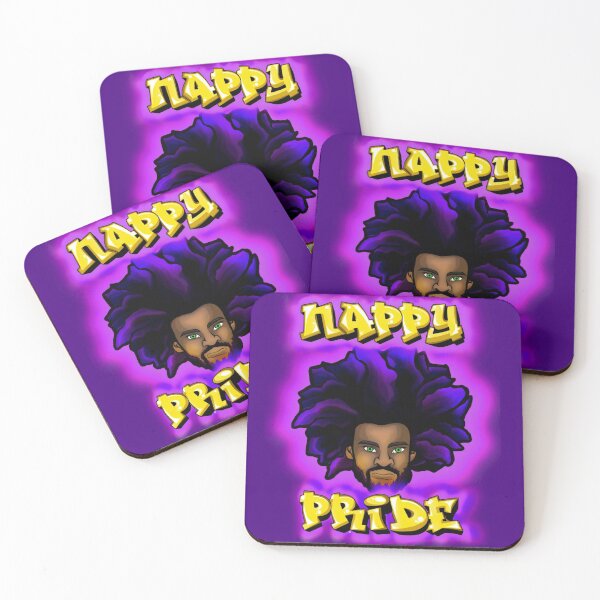 Item preview, Nappy Pride: AfroMan Purple & Gold - Mi Familia Series  designed and sold by Maximus Gaut.
