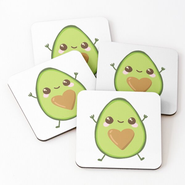 Item preview, Happy Kawaii Avocado designed and sold by kalisteananda.