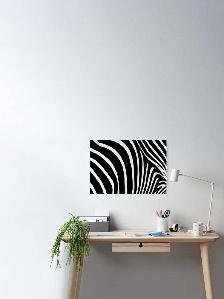 Zebra Print Poster By Onlyimages Redbubble