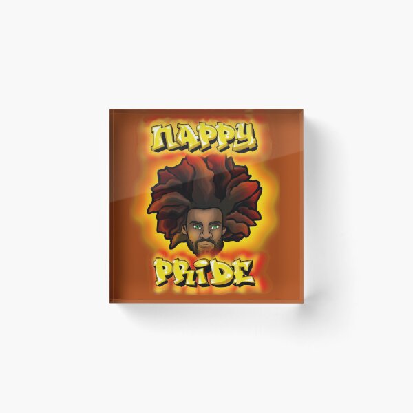 Item preview, Nappy Pride: AfroMan Orange & Gold - Mi Familia Series  designed and sold by Maximus Gaut.