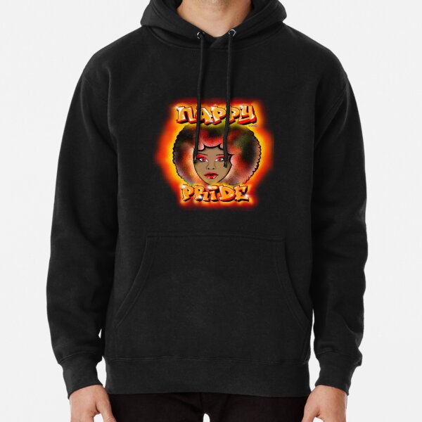 Nappy Pride: Afro Woman All Orange Mi Familia Series Pullover Hoodie