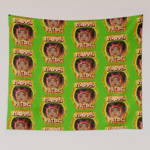 Item preview, Nappy Pride: Afro Woman Orange & Green Mi Familia Series  designed and sold by Maximus Gaut.