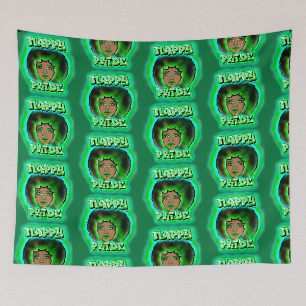 Item preview, Nappy Pride: Afro Woman Green Mi Familia Series  designed and sold by Maximus Gaut.