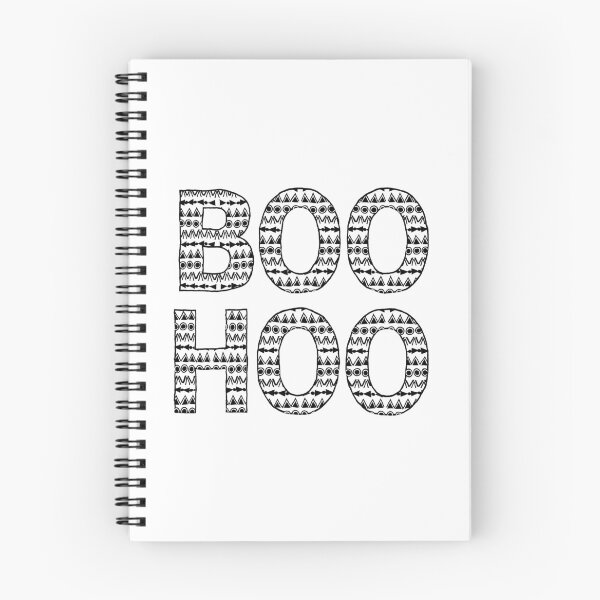 Item preview, Boho Style Boo Hoo Black And White Typography designed and sold by Almdrs.