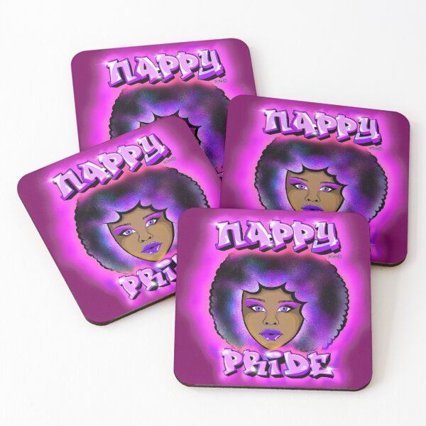 Item preview, Nappy Pride: Afro Woman Purple Mi Familia Series  designed and sold by Maximus Gaut.