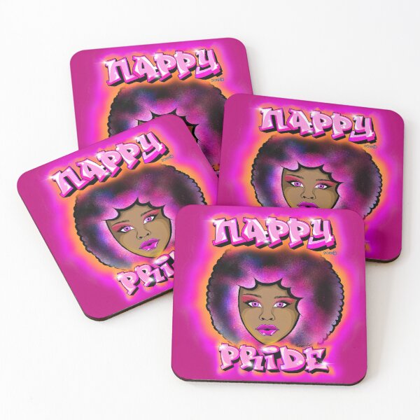Item preview, Nappy Pride: Afro Woman Hot Pink Mi Familia Series  designed and sold by Maximus Gaut.