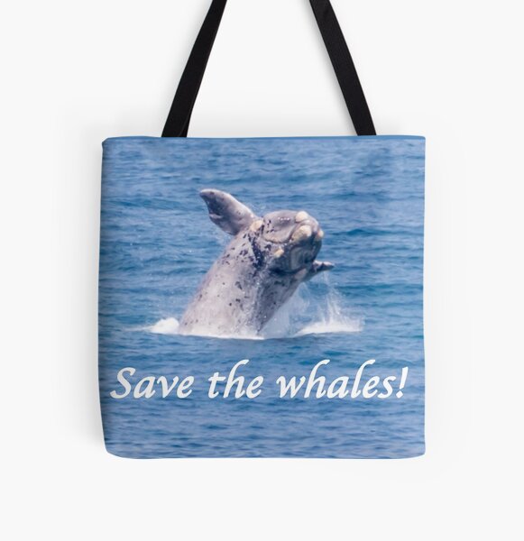 Rettet die Wale Allover-Print Tote Bag
