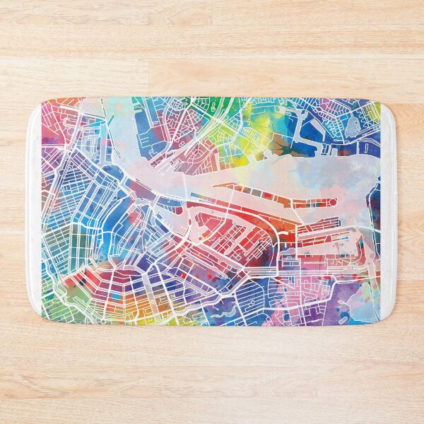 Item preview, amsterdam map designed and sold by BekimART2.