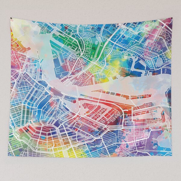 Item preview, amsterdam map designed and sold by BekimART2.