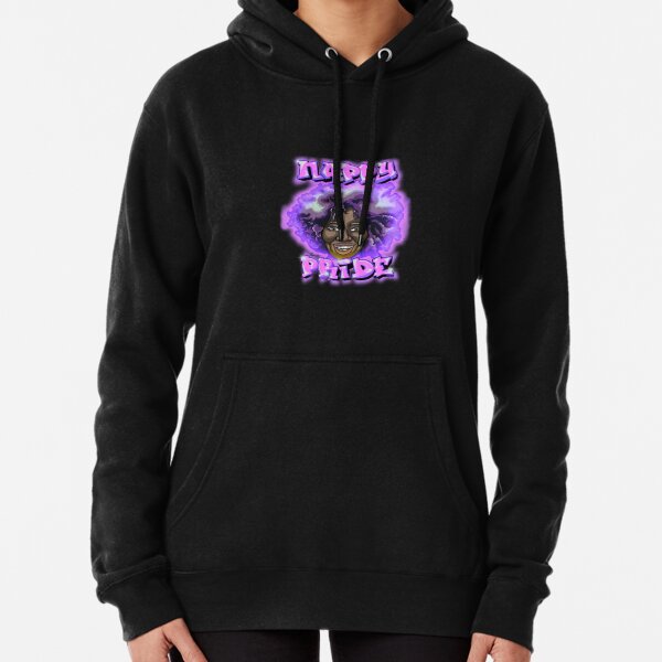 Nappy Pride: SilverFoxy Purple Mi Familia Series Pullover Hoodie