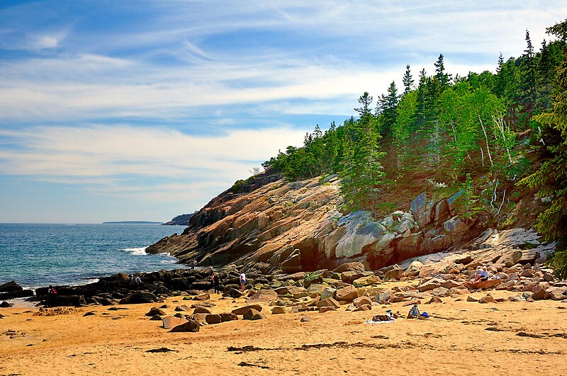 Sand Beach Acadia National Park Bar Harbor Maine By Fauselr