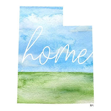 Artwork thumbnail, Utah Home State by RuthMCreative