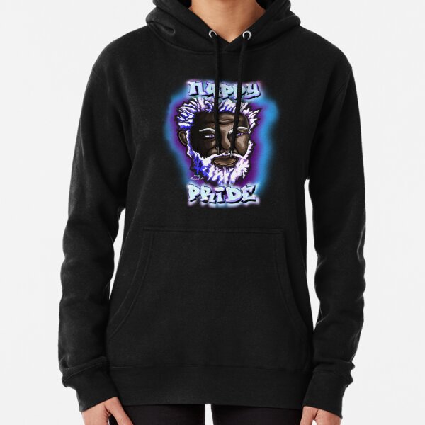 Nappy Pride: SexyFox Blue & Purple Mi Familia Series Pullover Hoodie