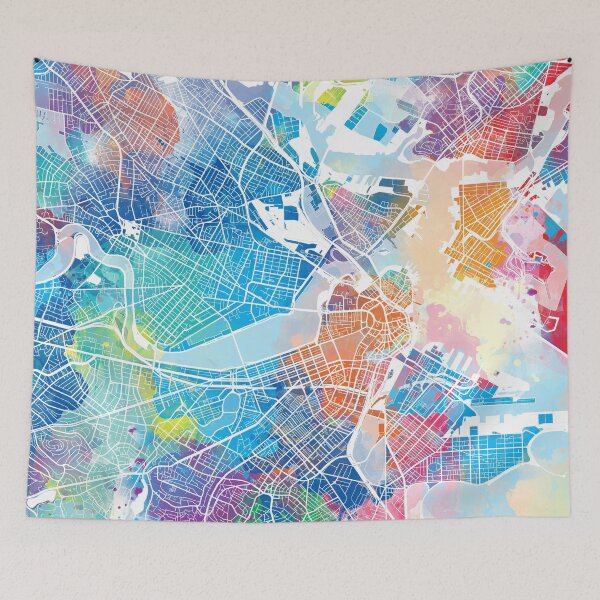 Item preview, boston map designed and sold by BekimART2.