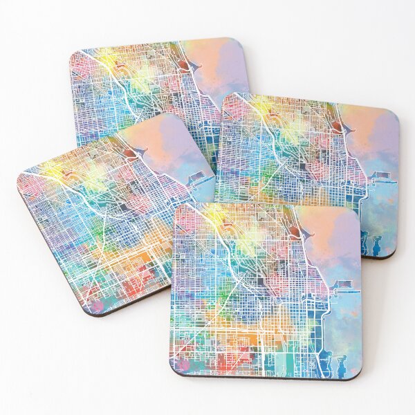 Item preview, chicago map designed and sold by BekimART2.