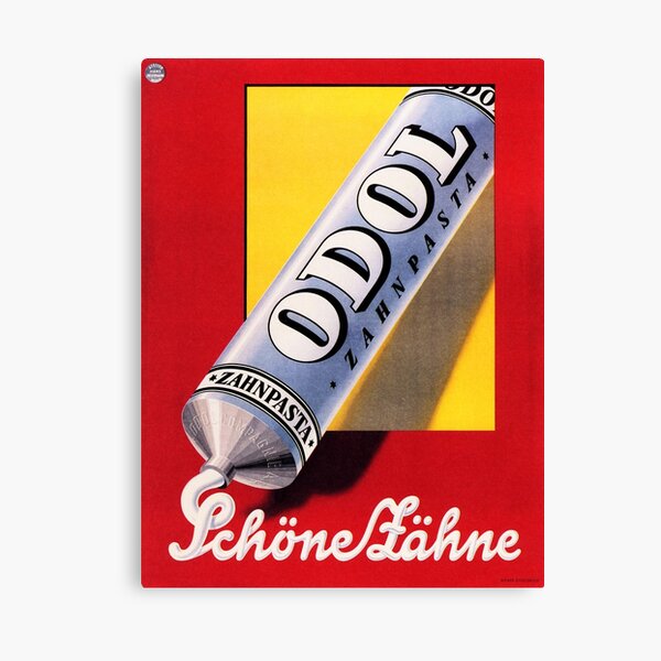Item preview, ODOL ZAHNPASTA Beautiful Teeth Retro Deutsch Toothpaste Advertisement designed and sold by retroposters.
