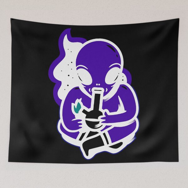 Item preview, Alien Bong Purple White designed and sold by CharlieCreator.