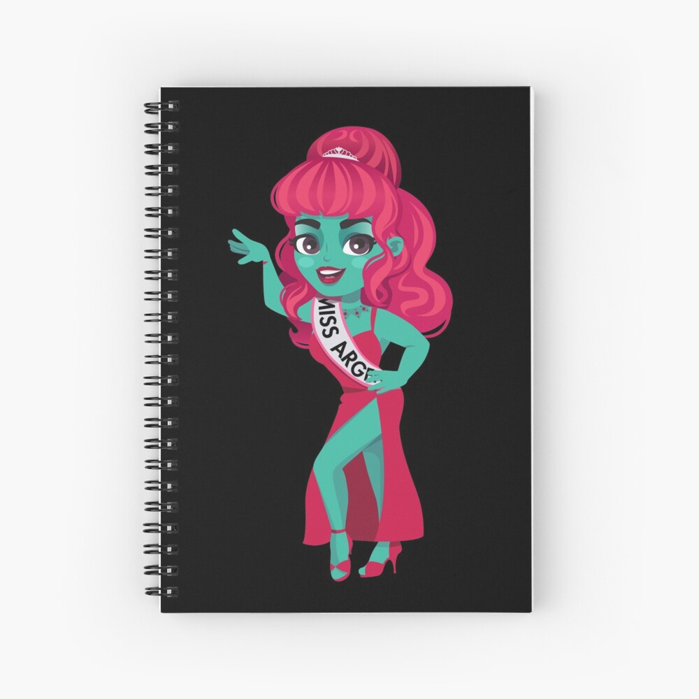 Miss Argentina Beetlejuice Spiral Notebook By Franbassino Redbubble